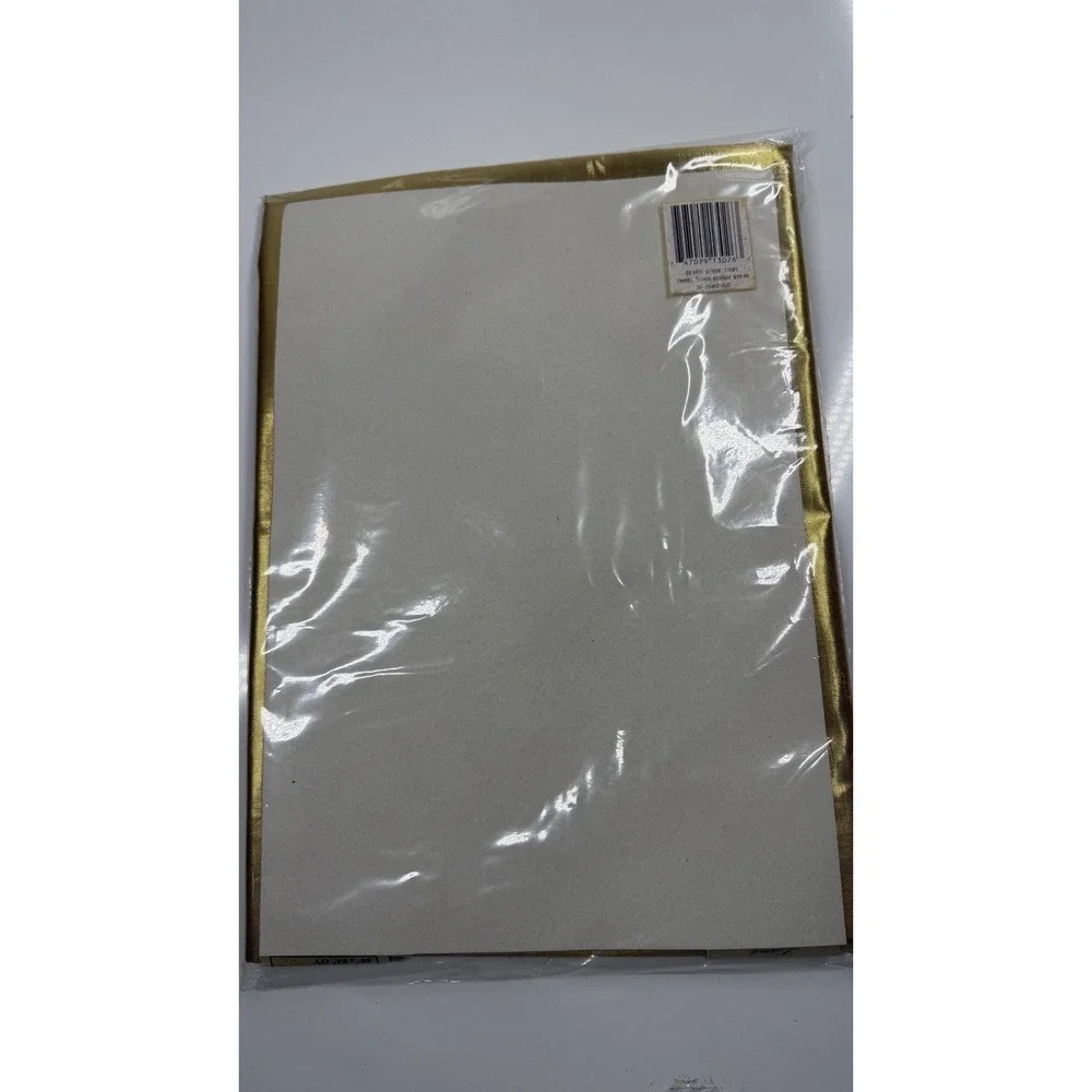 New Vtg Sears Gold Lame 60